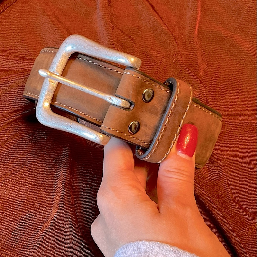 Genuine leather western belt